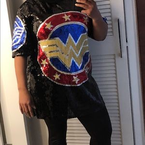 Worn once lovely Wonder Woman sequin dress.